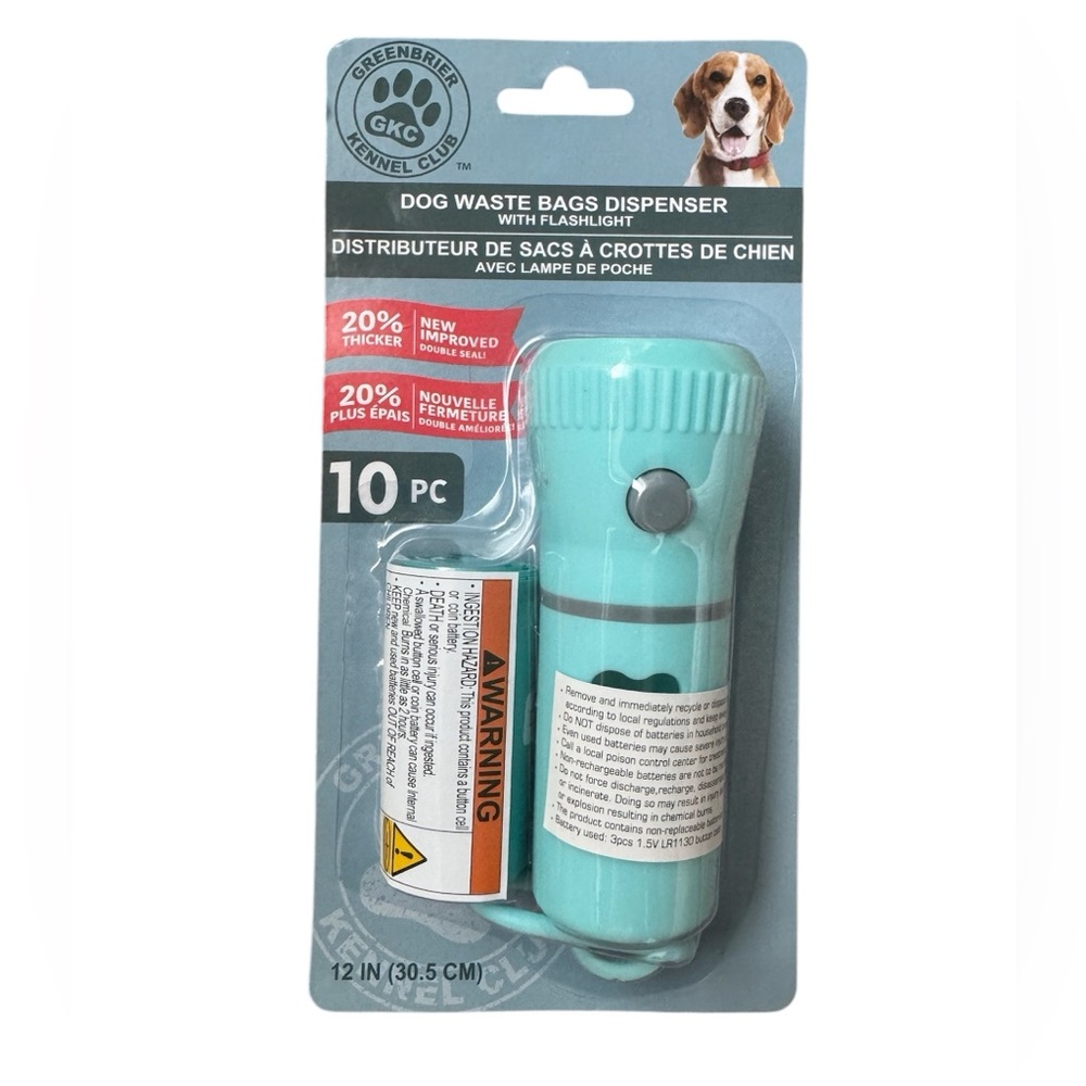 (A120 (A29) Flashlight with doggie poo baggie storage